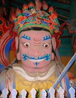 송광사 사천왕상 중 동방 지국천왕 -사진제공 송광사