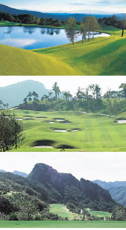 (위부터)스카이밸리CC, 프리스틴밸리GC, 몽베르CC