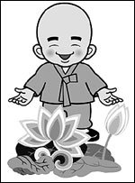 부처님 오신날 동자승 캐릭터.