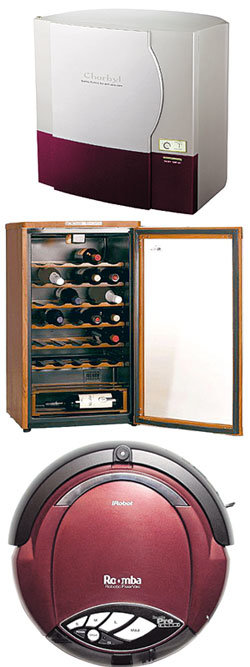 이젠텍 '챠빌 S800'(맨위)  로얄소브린 'RWC-3400W/E'  아이로봇 '룸바프로엘리트'