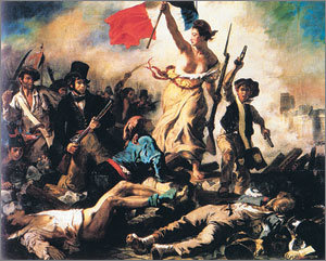 프랑스 화가 외젠 들라크루아의 ‘민중을 이끄는 자유의 여신’(1830). 다양한 민중들을 이끌고 있는 리더가 ‘자유의 여신’이라는 점은 민주주의가 자유를 쟁취하기 위한 수단이라는 저자의 인식과 관련해 의미심장하다. 동아일보 자료사진