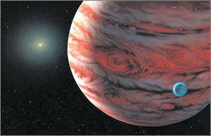 지금까지 발견된 외계 행성은 대부분 목성형 행성이다. 이들은 지구보다 318배 정도 무겁고 주로 수소와 헬륨으로 구성돼 있다. 또 생명체가 살 수 없을 것으로 보인다. 사진제공 NASA