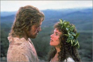 막달라 마리아는 예수의 신부였다는 역사적 증거는 없다. 그러나 막달라 마리아에 대한 재해석을 통해 기독교는 새로운 영감을 받고 있다. 사진은 영화 ‘그리스도 최후의 유혹’에서 예수(윌렘 데포)와 막달라 마리아(바바라 허쉬)가 마주 보고 있는 모습. 동아일보 자료사진