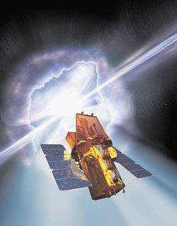 우주에서 빅뱅 다음으로 큰 규모로 이뤄지는 ‘감마선 폭발’을 탐지하러 떠날 스위프트 위성. 사진제공 NASA