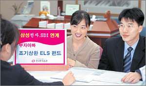 한국투자증권은 ‘부자아빠 조기상환 듀엣 ELS펀드’를 25일까지 400억원 한도로 한정 판매한다.-사진제공 한국투자증권
