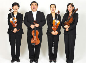 비올리스트 네 명으로 이루어진 4중주단 ‘콰트라 브라체’. 왼쪽부터 이미자 이중오 최승해 김하영 씨. 사진 제공 피아노포르테