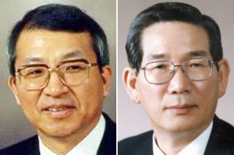 양승태 대법관(왼쪽)과 김승규 법무장관