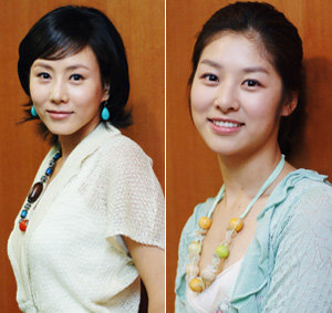16일 처음 방송되는 MBC 새 월화드라마 ‘환생-넥스트’의 두 주인공 박예진(왼쪽)과 장신영은 “시청률도 좋지만 다양한 배역을 연기하면서 연기력을 인정 받는 것이 더 중요하다”고 말했다. 사진 제공 MBC