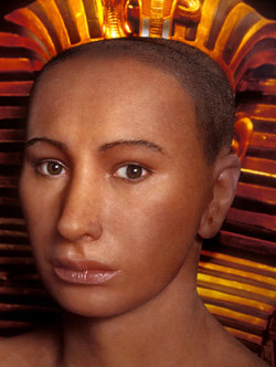 컴퓨터그래픽으로 복원한 투탕카멘의 얼굴. 사진 제공 내셔널지오그래픽