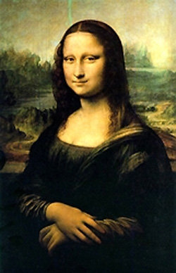 레오나르도 다빈치 작 '모나리자'.