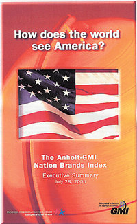 미국 국가 브랜드 개선을 위해 민간조직으로 구성된 ‘비즈니스 포 디플로매틱 액션’이 내놓은 분야별 미국의 국가 브랜드 순위 보고서.