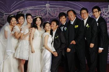 MBC 새 주말 연속극 ‘결혼합시다’의 출연자들. 결혼 적령기 남녀의 고민과 신혼생활을 유쾌한 시각으로 풀어가면서 21세기형 현모양처를 그려 나갈 예정이다. 사진 제공 MBC