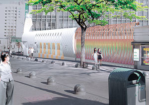 12일 서울 명동성당 입구 왼편에 개관할 청소년문화공간 ‘주(ju)’의 조감도. 사진 제공 천주교 서울대교구