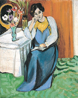 현대미술사에서 피카소와 어깨를 겨루는 거장 앙리 마티스의 ‘희고 노란 옷을 입고 책을 읽는 여자’(1919년 작). 사진 제공 서울시립미술관