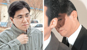 이병천도 노성일도 “착잡”황우석 서울대 석좌교수의 기자회견을 앞두고 23일 서울대 수의대 이병천 교수가 잠바 차림으로 수의대 건물에 들어서고 있다(왼쪽). 황 교수 논문에 의혹을 제기했던 노성일 미즈메디병원 이사장은 서울 강서구 병원 사무실에서 서울대 조사위원회의 발표를 지켜본 뒤 경호원과 함께 나갔다. 연합뉴스