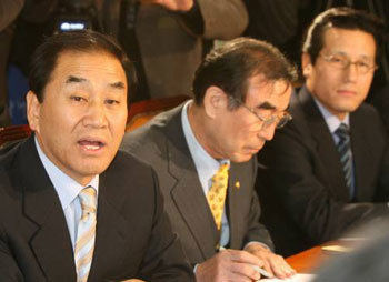 한나라당 주요당직자회의. 김경제 기자