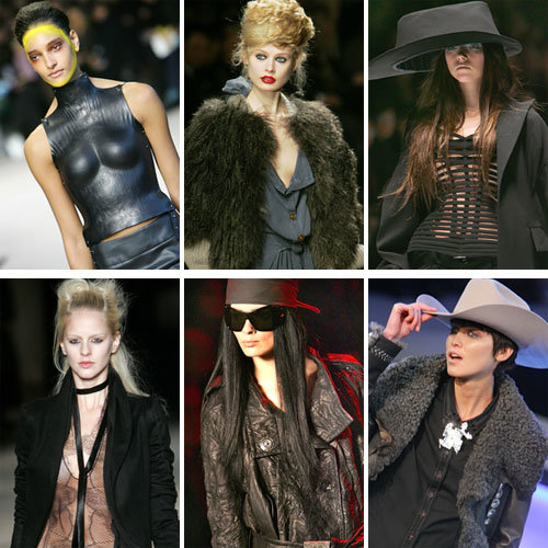 최근 프랑스 파리에서 열린 2006∼2007 가을 겨울 프레타 포르테 패션쇼에서 선보인 다양한 블랙 패션. AP 연합뉴스