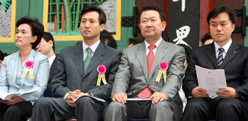 '부처님 오신날' 조계사 봉축 법요식에 참석한 서울시장 후보들. 김경제기자