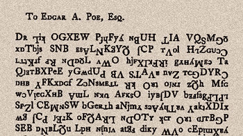 미국의 천재 소설가 에드거 앨런 포는 평소 친구와 암호문으로 편지를 주고받거나 자신의 작품에 암호를 푸는 장면을 넣기로 유명했다. 사진은 포에게 전달된 암호문. 사진 제공 보클러닷컴