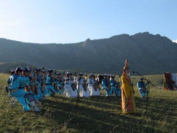 몽골국립마두금연주단의 공연