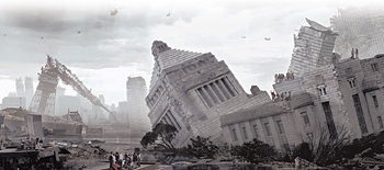 지난달 일본에서 개봉한 재난 영화 ‘일본침몰’의 한 장면. 사진 제공 도호영화사