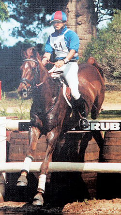 자택 거실에 걸려 있는 고인의 경기 모습 사진. 용인=김재명  기자