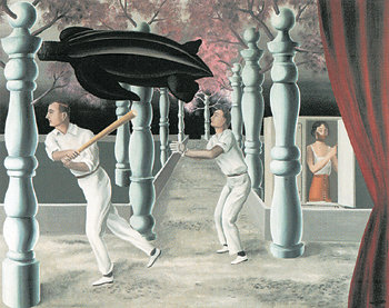 르네 마그리트의 대표작 ‘보이지 않는 선수’(1927년). 수수