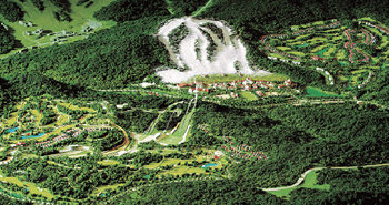 알펜시아 리조트 조감도