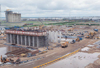 최종진 과장이 근무했던 나이지리아 바옐사 주의 가스플랜트 건설 공사 현장.