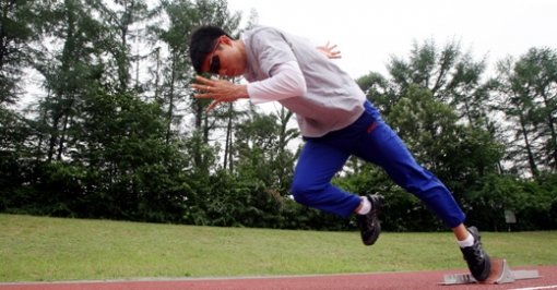 28년 묵은 육상 남자 100m 한국기록(10초 34)을 깰 유력 후보로 떠오른 임희남. 그는 “한국기록을 넘어 10초 1, 2대의 기록을 달성하고 싶다”고 각오를 밝혔다. 박영대  기자