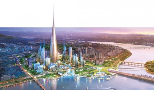 삼성물산-국민연금 컨소시엄의 서울 용산역세권 국제업무지구 개발 조감도. 사진 제공 삼성물산