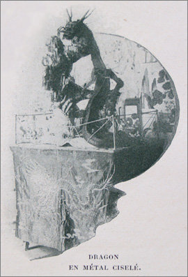20세기 초 폴 제르의 저서 ‘1900년(En 1900)’에 게재된 용 조각상.