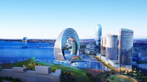 호텔 크레센트(아제르바이잔 바쿠 시에 건설 예정) 사진 제공 희림종합건축사사무소