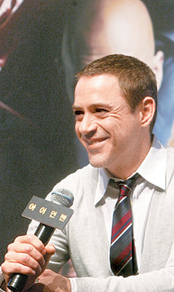 영화 ‘아이언맨’의 주연배우 로버트 다우니 주니어. 연합뉴스