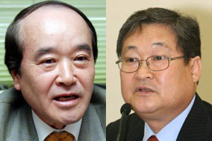 김우룡 전 방송위원(왼쪽) 정연주 사장[동아일보 자료사진]