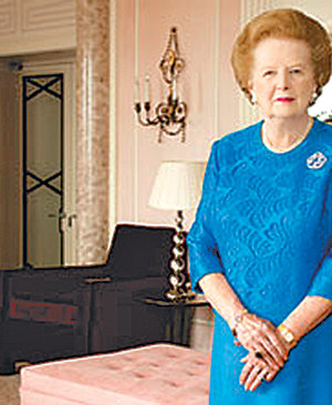 패션잡지 ‘보그’ 7월호에 게재되는 마거릿 대처 전 영국 총리의 사진. 사진 출처 텔레그래프