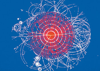 힉스가 반응을 일으키는 모습의 상상도. 사진 제공 유럽입자물리연구소(CERN)