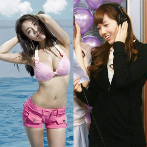 그룹 ‘에이트’ 주희(왼쪽)와 ‘소녀시대’ 제시카 / 동아일보 자료사진