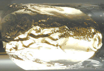 원자시계에 들어가는 세슘 덩어리. 세슘원자는 1초에 91억9263만1770번을 진동한다. 사진 제공 한국표준과학연구원