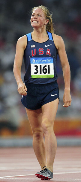 육상 1500m 출전 선수 평균 체격보다 훨씬 크지만 베이징 올림픽에서 미국 대표로 출전한 에린 도너휴. 베이징=로이터 연합뉴스