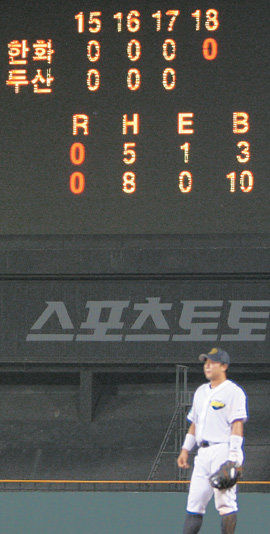 “무박 2일 경기 해보긴 처음이야” 3일 오후 6시 31분 잠실에서 시작한 두산과 한화의 경기가 0-0으로 18회초가 진행 중일 때 밤 12시를 넘기고 있다. 이 경기는 1982년 프로야구 출범 이후 최다 이닝과 최장 경기 시간 기록을 새로 썼다. 연합뉴스