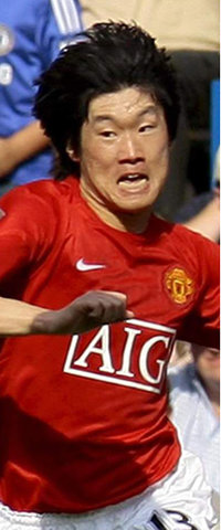 ‘산소 탱크’ 박지성(맨체스터 유나이티드)은 21일 프리미어리그 첼시와의 경기에서 선제골을 기록하는 등 큰 활약을 펼쳤다. 런던=EPA 연합뉴스