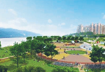서울 광나루 한강공원에 내년 10월 자전거 테마공원이 조성된다. 이색 자전거 체험장을 비롯해 자전거 광장, 유아 자전거 교육장 등 갖가지 자전거 시설들로 꾸며질 예정이다. 사진 제공 서울시