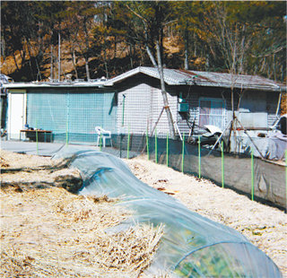 돈 받은 창고노건평 씨가 주변 사람들로부터 돈을 받은 장소로 알려진 경남 김해시 진영읍 봉하마을 저수지 옆 창고. 외부인의 출입이 거의 없는 외진 곳이다. 노 씨는 창고 앞 평상에서 손님들과 만났고 저수지에서 낚시도 했다. 김해=강정훈 기자