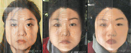 “이렇게 바뀌었어요” 이소연 씨는 국제우주정거장(ISS)에 도착한 직후(가운데) 무중력 환경에서 혈관이 팽창해 얼굴이 부었지만 3일 뒤 지상(왼쪽)에서보다 얼굴형이 갸름해지며 ‘우주미인’으로 변했다(오른쪽). 사진 제공 한국항공우주연구원