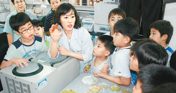 대덕연구개발특구 15개 기관이 참여하는 국내 최대 과학교육 프로그램인 ‘2009 주니어 닥터’가 8월 3일부터 21일까지 대덕연구단지에서 열린다. 사진 제공 한국기초과학지원연구원