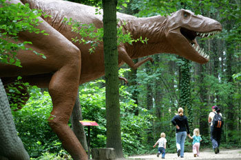 독일 공룡공원의 티라노사우루스 모형. 동아일보 자료사진