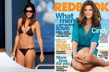 두 아이의 엄마가 된 톱 모델 신디 크로퍼드