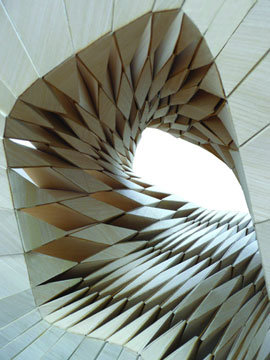 전남 담양 소쇄원에서 받은 영감을 현대적 조형물로 표현한 건축사무소 ISAR의 작품. 사진 제공 광주디자인비엔날레