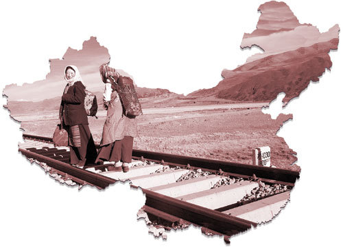 평균 해발고도 4500m, ‘세계에서 가장 높은 철도’인 칭짱철도의 또 다른 이름은 ‘톈루(天路·하늘길)’다. 이 하늘길은 경제개발의 기회이기도 했지만 티베트 사람들의 삶의 터전과 전통을 무너뜨렸다는 지적을 받기도 한다. 사진 제공 에버리치홀딩스